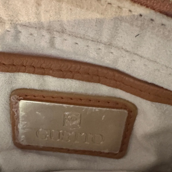 Gustto Elegant Tan Leather Wristlet - Picture 2 of 5